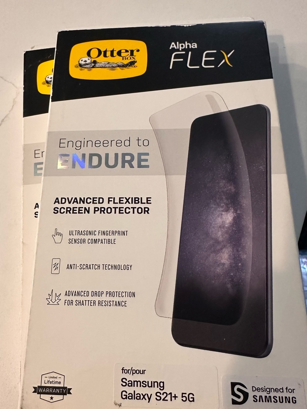 Otterbox 2 screen protectors for Samsung galaxy S21